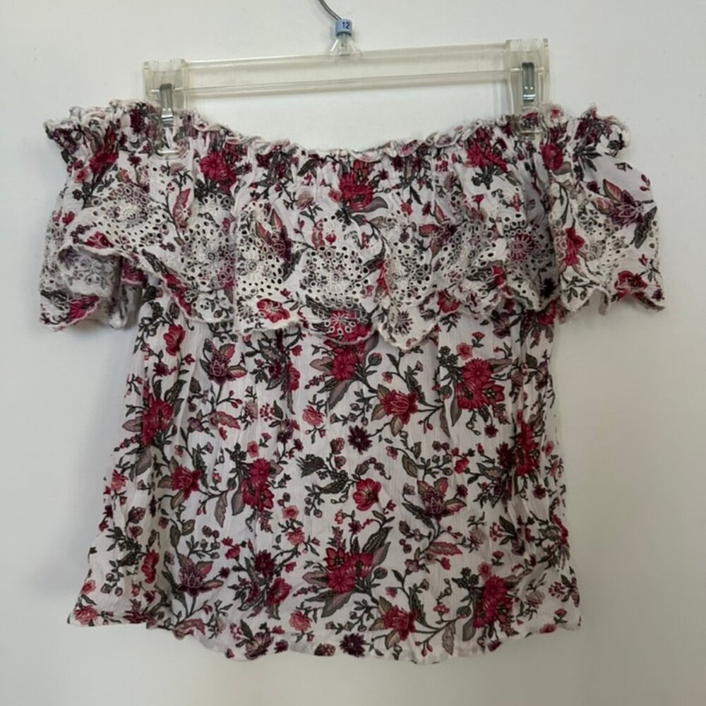 American Eagle Floral Off the Shoulder Top